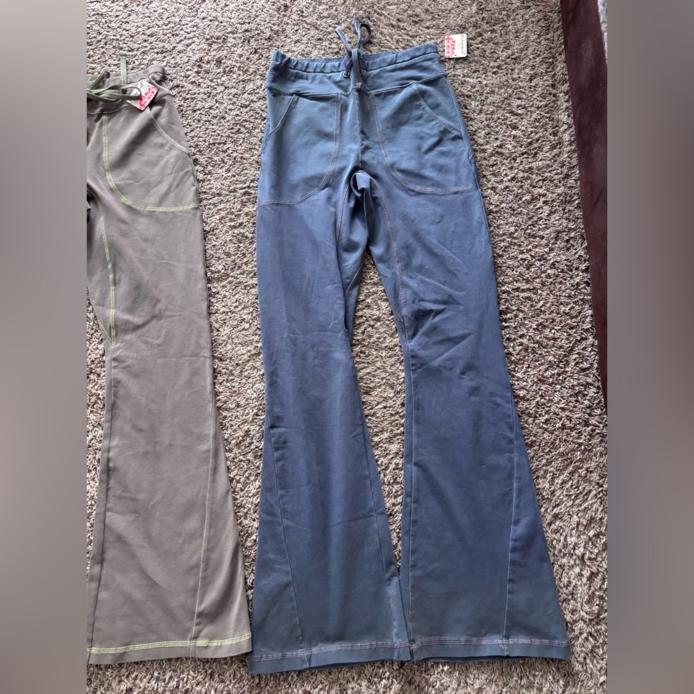 Blue Flared Pants